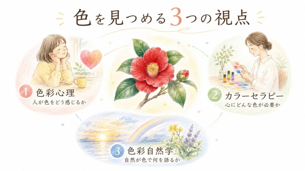 色を見つめる3つの視点